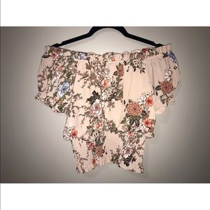 Off the shoulder floral top
